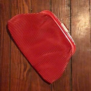 Red vintage clutch